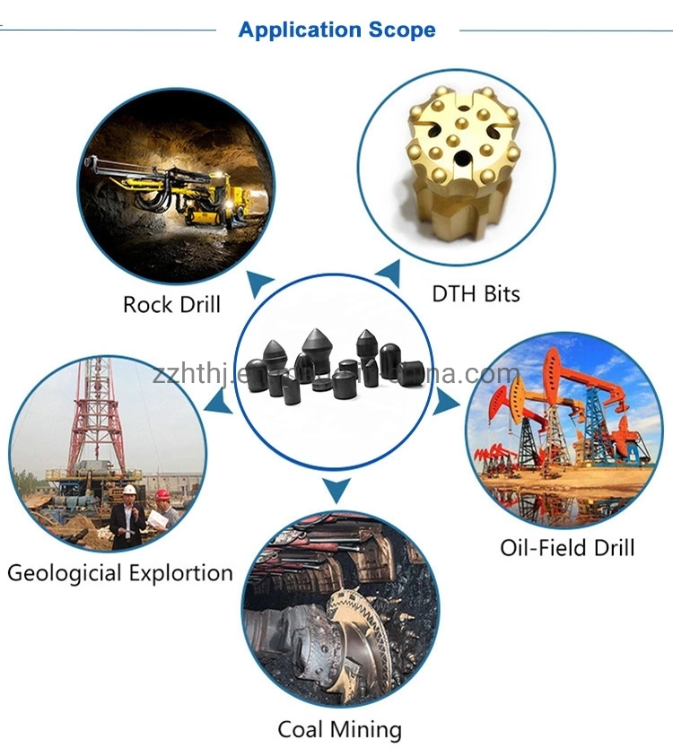 Wear Resistant Solid Tungsten Carbide Tips Drill Buttons