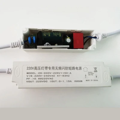 LED 150W Strip Light Driver No Flicker Short Circuit Protected 220V High Voltage