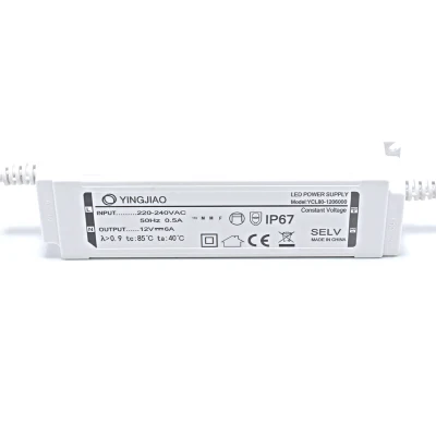 80W Plastic Housing Constant Voltage 12V LED Driver Waterproof Power Supply Manufacturer