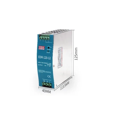 EDR-120-12 120W 12V 10A Single Output Power Supply DIN Rail SMPS 24VDC 2.5 AMPS 24V DIN Rail Switching Power Supply
