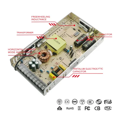 Bina Ultrathin 12V 24V 300W 400W 30AMP SMPS Power Supply for HD Camera Medical Device 3D Printer