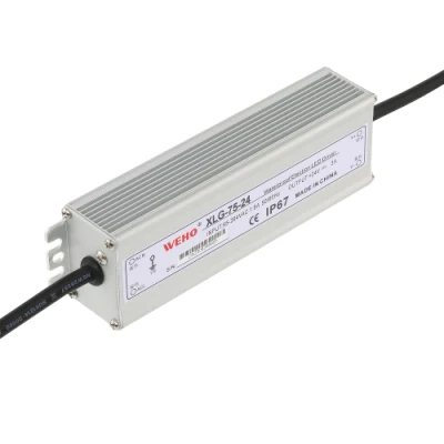 Xlg-75-24 Waterproof IP67 Power Supply 24V 3A Aluminum Shell 75W LED Driver for LED Lighting