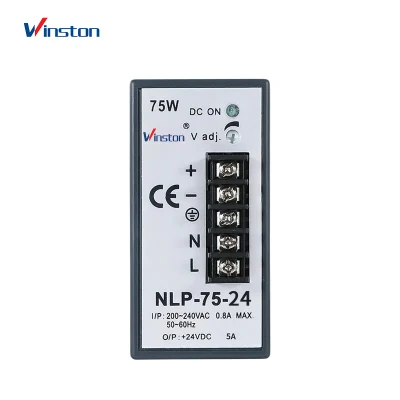 Nlp-75 75W 12V 24V 5A 3A Intelligent Single Output Switching Power Supply