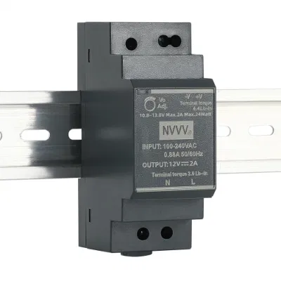 Hdr-15W/30W/60W/100W/150W 5V/12V/24V/48V Hdr Series AC-DC Ultra-Thin DIN Rail Switching Power Supply SMPS