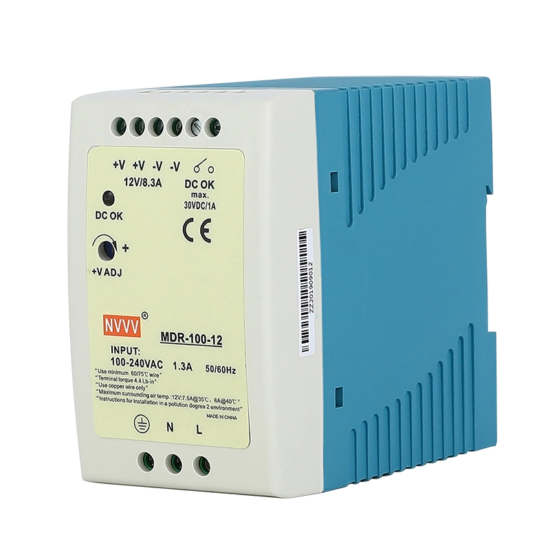 Power Supply DIN Rail 5V/12V/24V/48V 10W/20W/45W/60W/100W/120W/150W/240W/480W Switching Power Supply for Automation Equipment