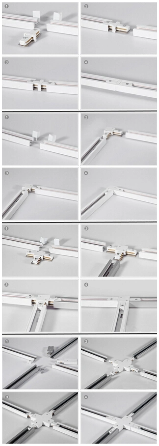 3 Phase 30W 3500lm LED Track Lighting with Tridonic Driver