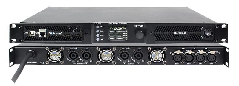 800 Watts 1u Digital DSP 4 Channels Power Amplifier