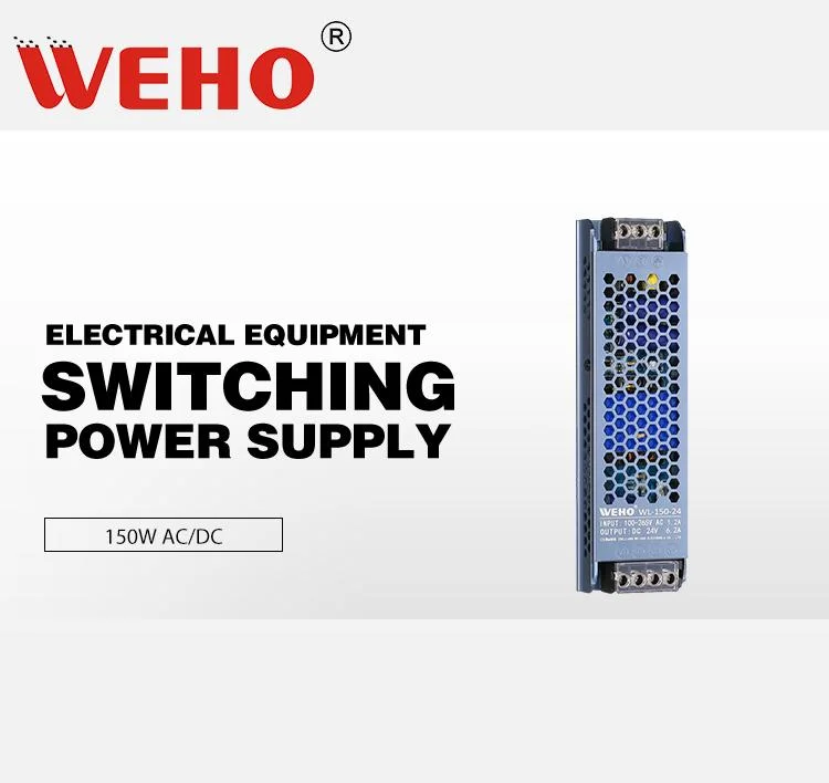 Wl-150-24 Constant Voltage Switching Power Supply 100V-260V AC to 24V DC 6.2A LED Strip Light SMPS