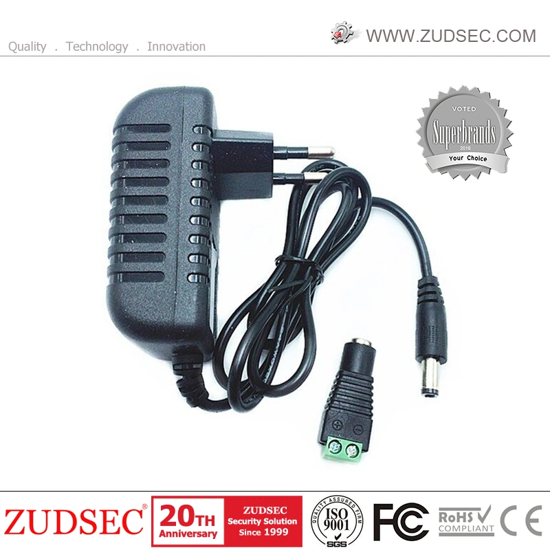 CCTV Security Camera Power Adapter 12V 5A 6A 7A 8A 9A 100V-240V AC to DC 2.5X5.5mm W/4-Way Power Splitter Cable Power