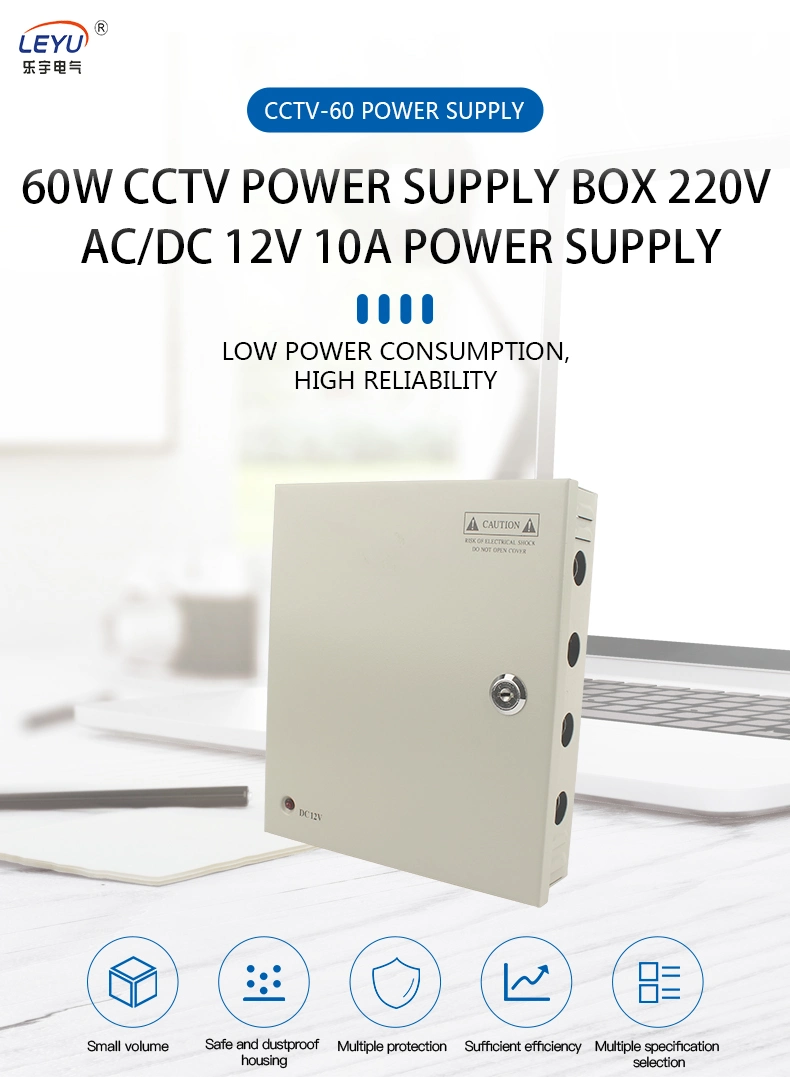 24V 60W 9 Channels Centralized Regulated CCTV Surveillance Security Camera Power Supply