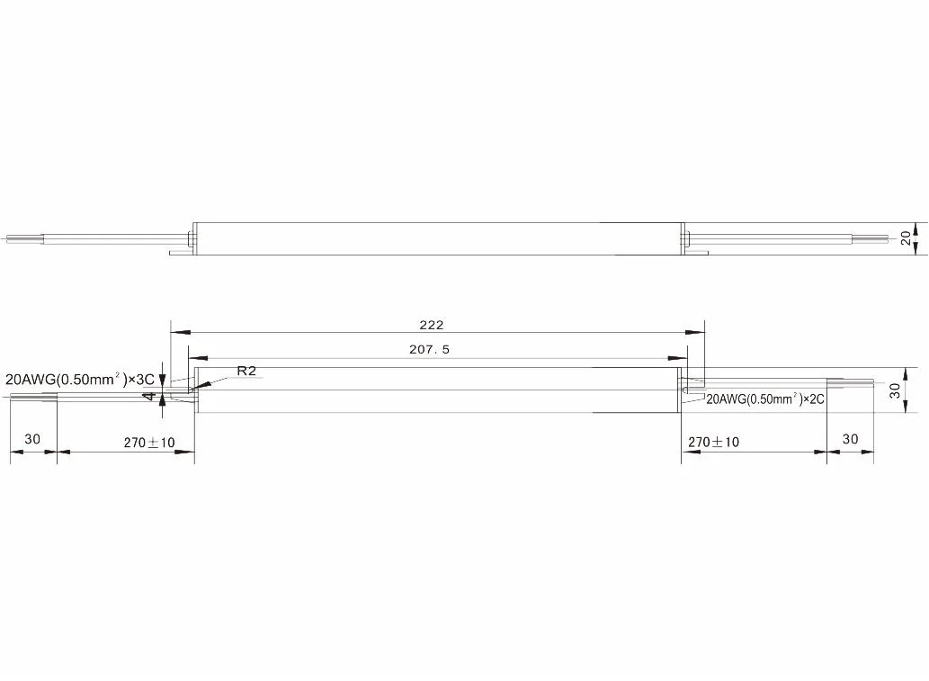 6-12V 2.5A 30W Waterproof IP67 Constant Current LED Strip Driver