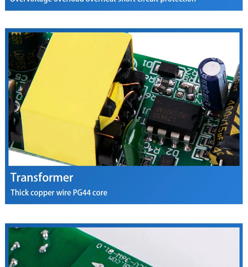 24W 12V Surge Protection Constant Voltage Driver LED Power Supply