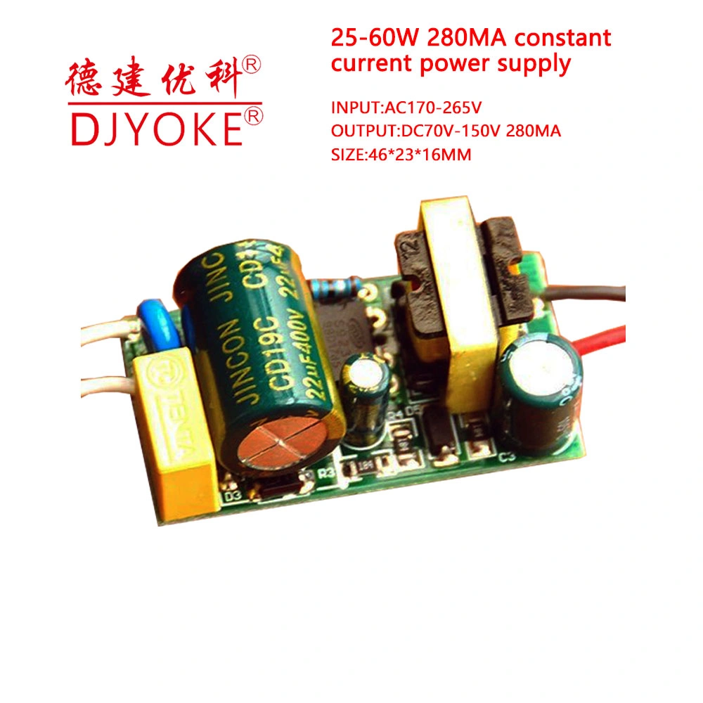 Uni-Voltage 36-48W 280mA Open Frame Constant Current LED Driver Power Supply 02
