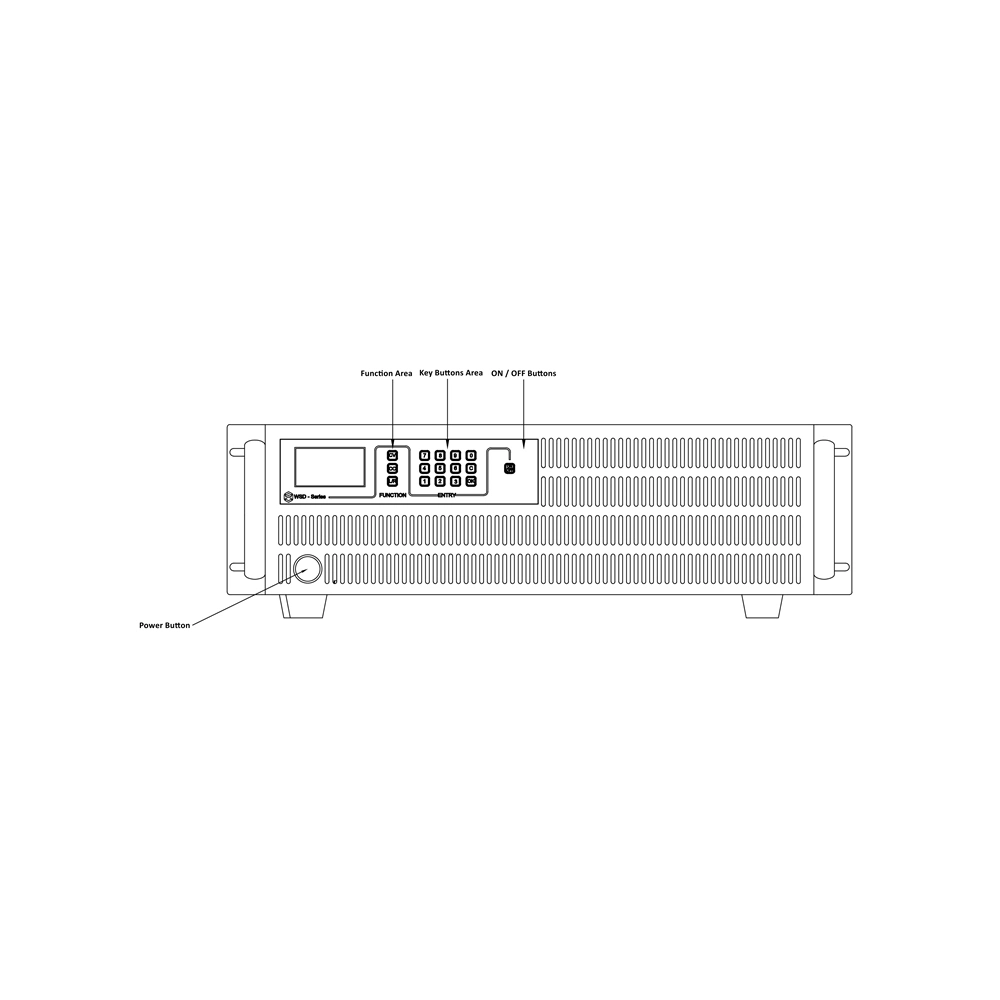 10kw 19 - Inch Rack Mount Precision Rack Programmable AC DC Power Supply