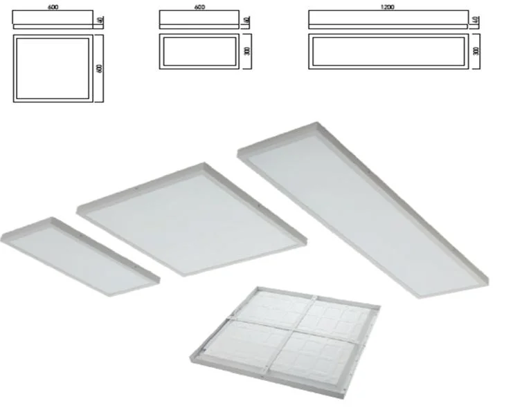 Office Panel Backlit Recessed 6060 30120 3060 60120 Ceiling 3000K 4000K 3CCT Ugr19 36W 40W 48W 60W LED Panel Light with TUV CB SAA ENEC ETL