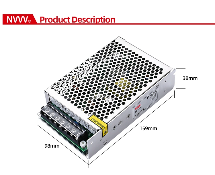 5V/12V 5A Power Supply D-50A Dual Output Power Supply