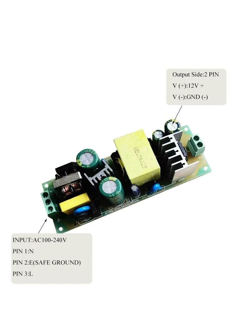 12V5a Constant Voltage 60W Built-in Switch Power with Terminal for Fan SMPS Medical Power 07