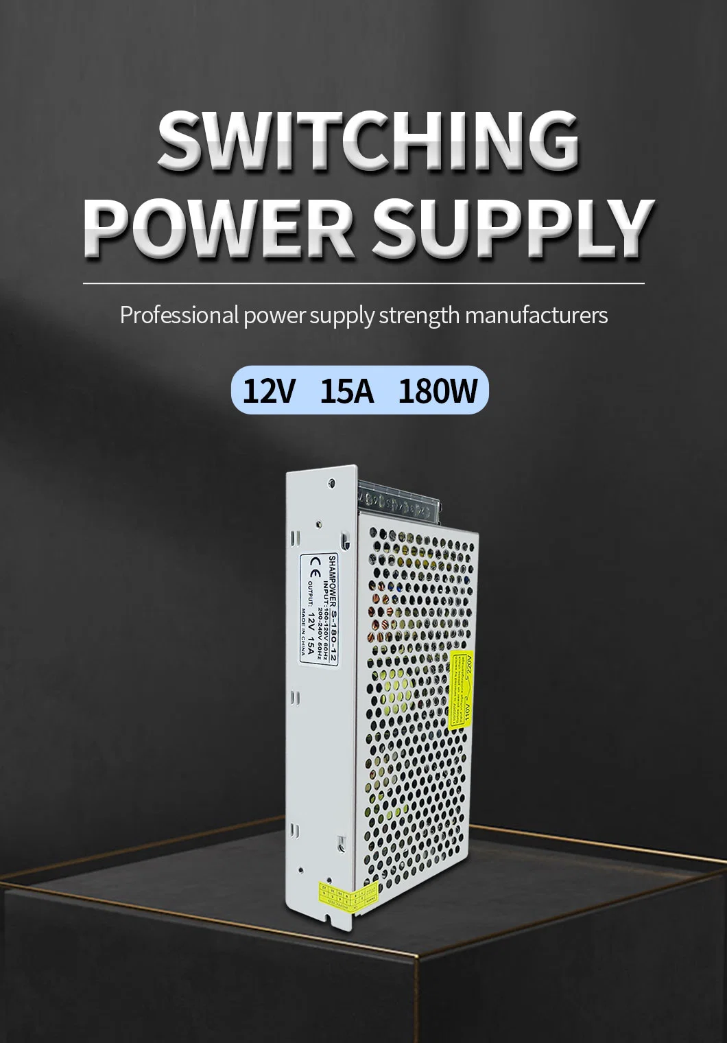 LED Driver 12V 15A 180W Switching Power Supply for 3D Printer