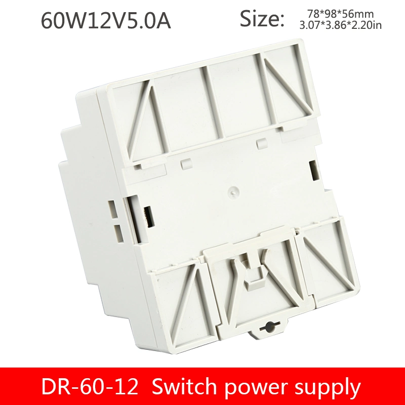 Dinrail Plastic Case 12V 5A 60W Switching LED Power Supply