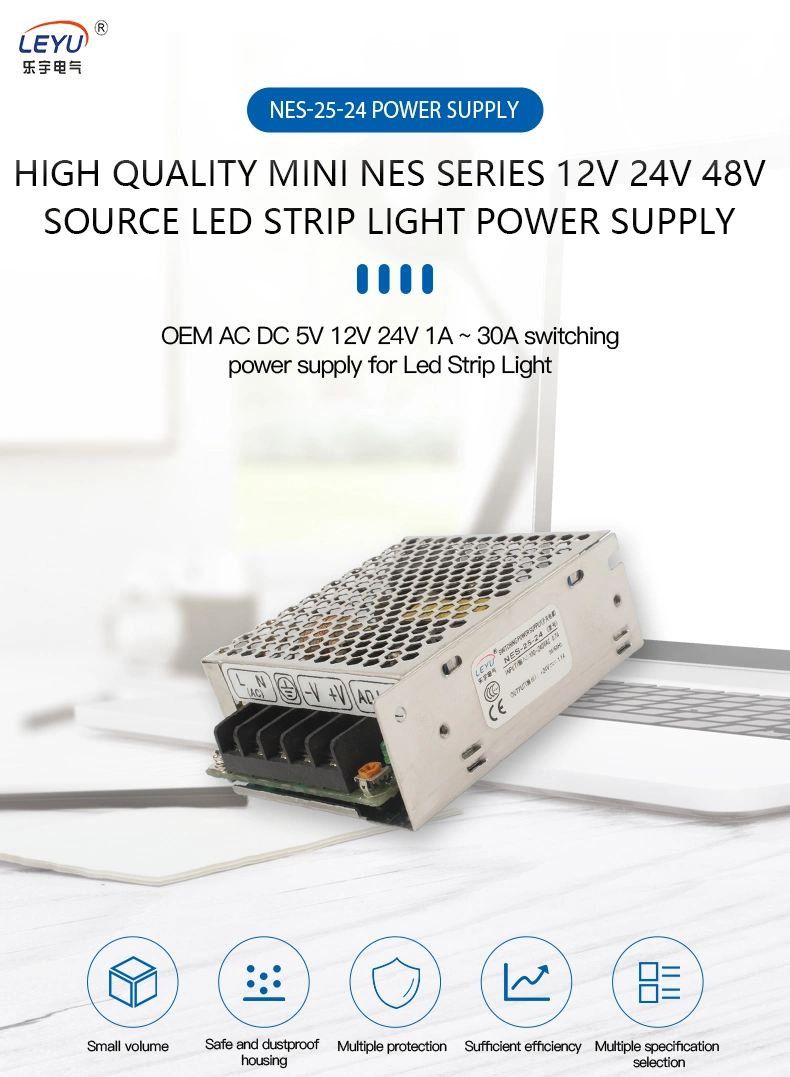 Ce RoHS Approved Single Output Nes-25-15 25W 15V SMPS