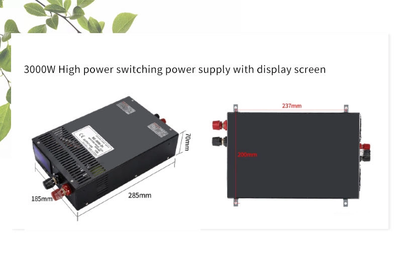 Made in China Adjustable DC 24 Volt Supply 3000W Switching Power Supply