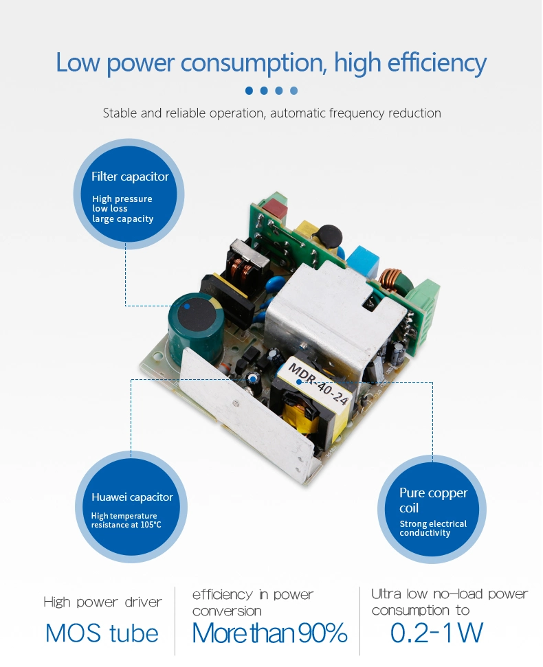 Switch Mdr-40-24 DIN Rail Type SMPS 40W 24V Power Supply 1.7A