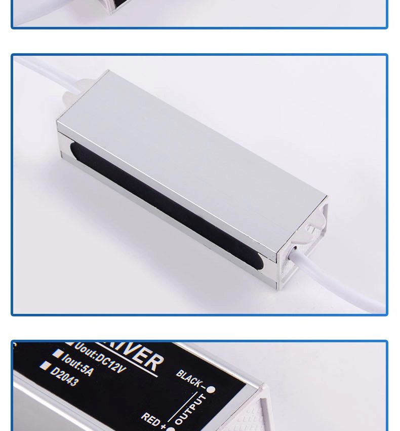 LED Strip 100-240VAC Input 12VDC Constant Voltage 60W LED Driver