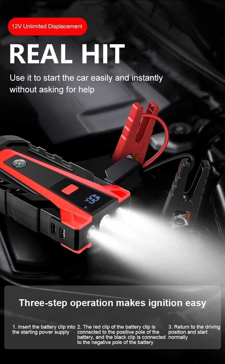 High Power Multi-Function Jumpstarter 12V Auto Jump Starter