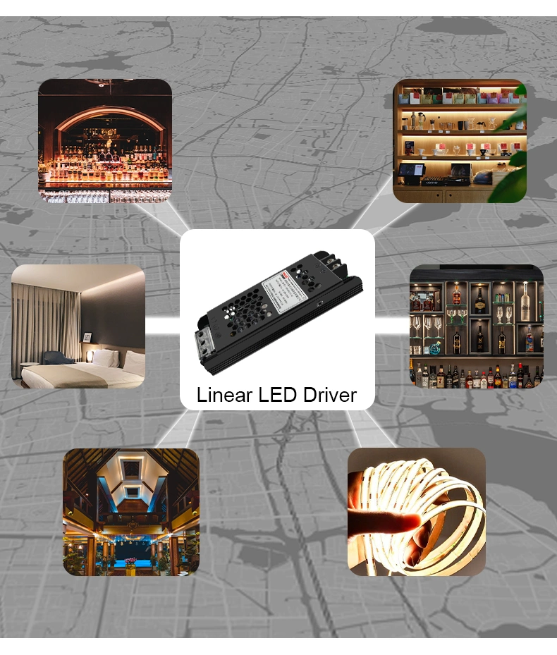 Bina 12V 8.3A 100W LED Strip Linear Light Fixture Linear Power Supply