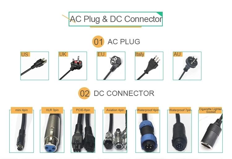 Desktop AC DC 5 Volt 19 AMP 95 Watt Plastic Shell Switching Power Supply for LED Display