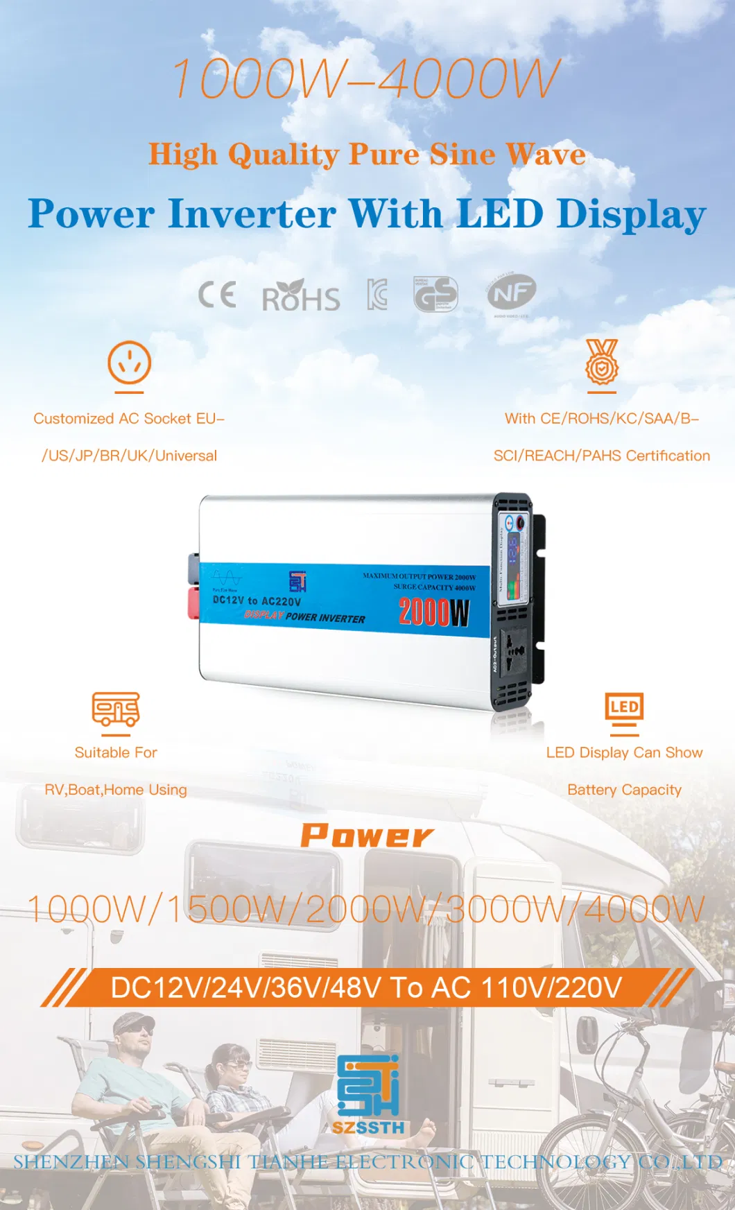 12V 24V Inverter Power Inverter Converter off Grid