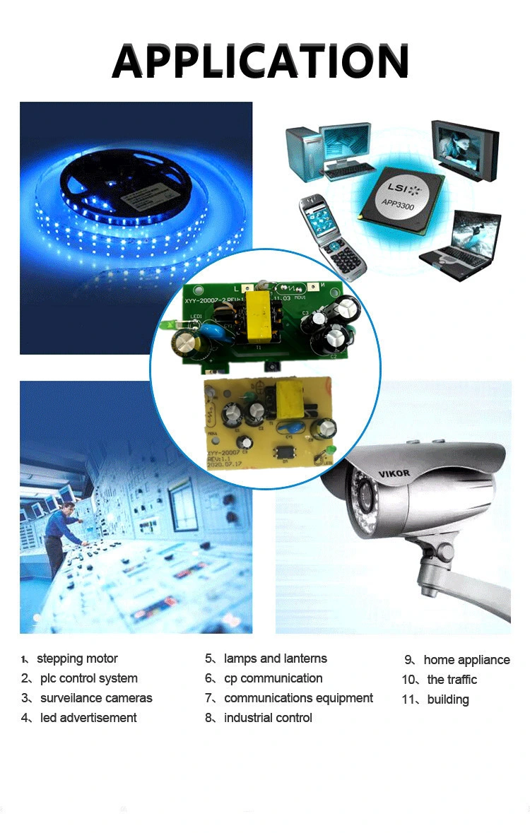 Small Size Open Frame Customized 15W 240V AC 12V DC SMPS PCB Mounting Switch Mode Power Supply