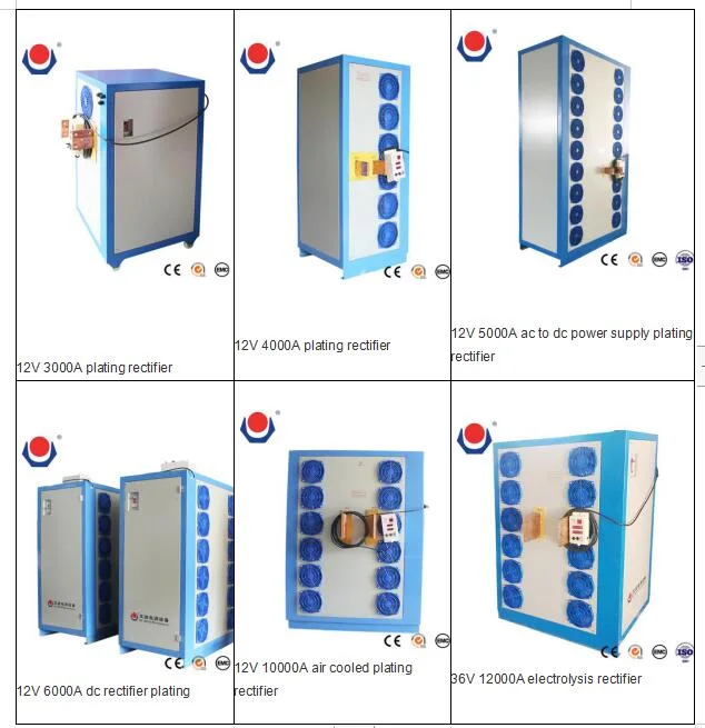High Frequency Switching Mode Power Supply Plating Rectifier Galvanizing Rectifer with 12V 500 AMP Rectifier Plating
