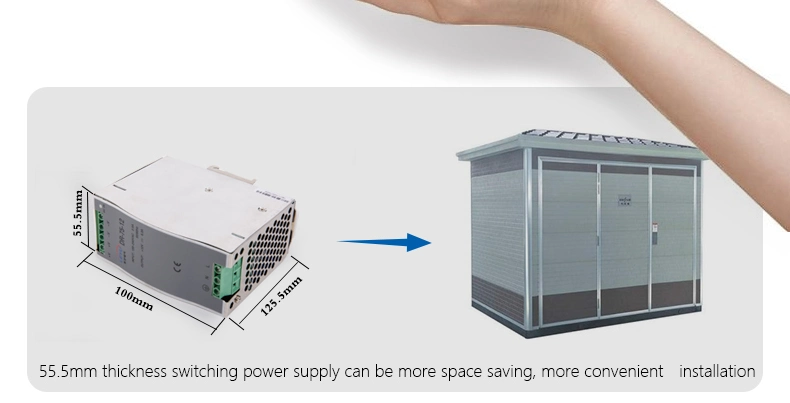 High Quality 240V AC to DC 75W Access Home Control Power Supply 24V DIN Rail Mount Power Supply