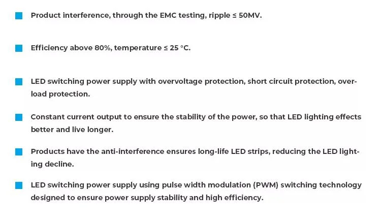 AC 110V/220V to DC 12V24V36V48V72V120V250V300V LED Light Dimming 12V 25W S-25-12 AC DC Switching Power Supply with CE RoHS for LED Strip Light