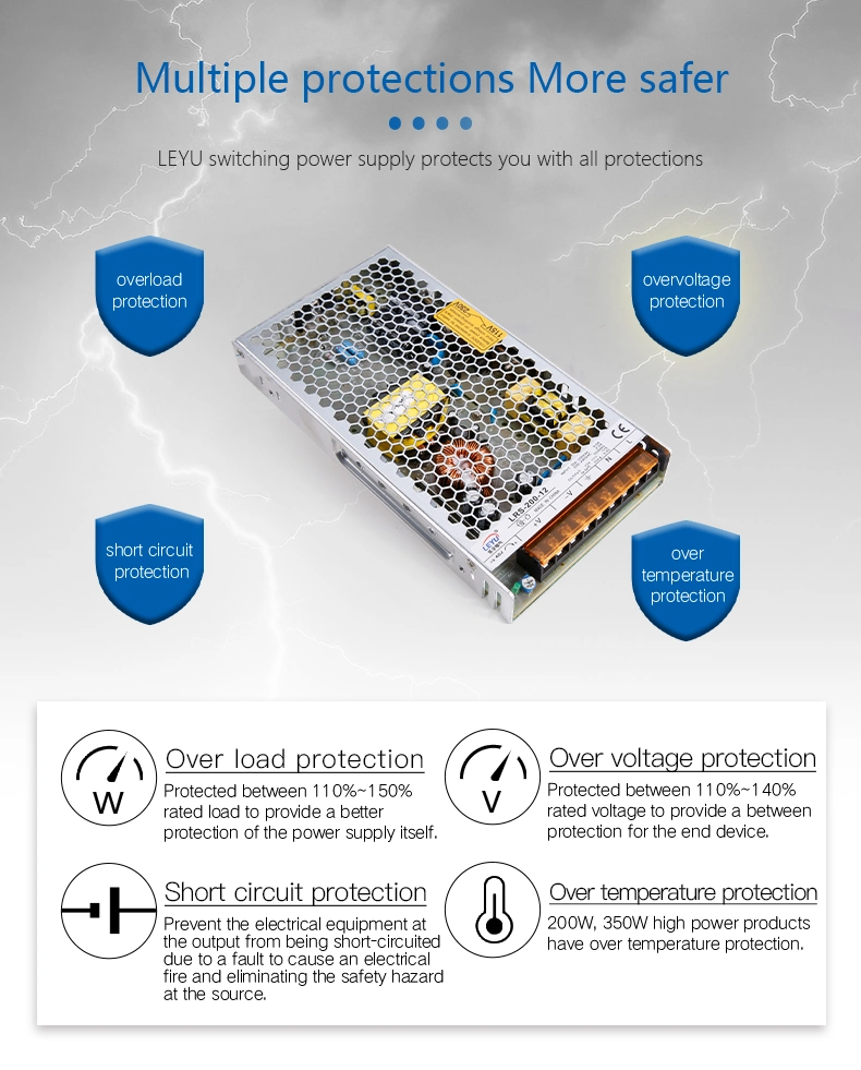 SMPS Lrs-200-5 200W 5VDC 40A Switching DC Powe Supply