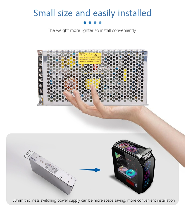S-100-24 110V/220V Input 100W 24V 4.5A Output AC-DC Switching Power Supply SMPS