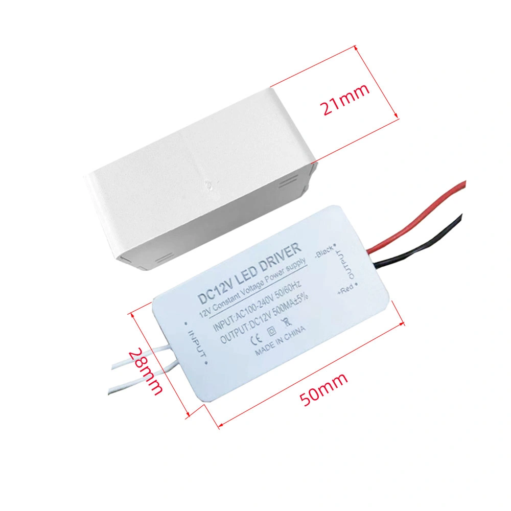 12V0.5A/42*19mm Super Thin External Constant Voltage Power Supply for LED Spotlight Lamp Driver Power Supply 07