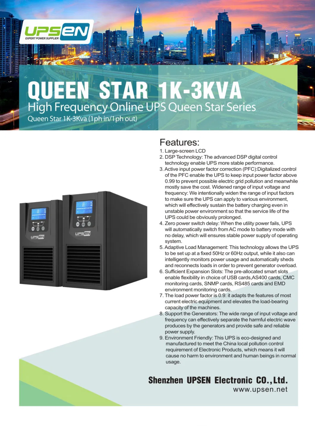 2kw Battery Backup Power Online UPS 48V 48 Volt 2000W UPS Power Supply with DSP Technology for Home