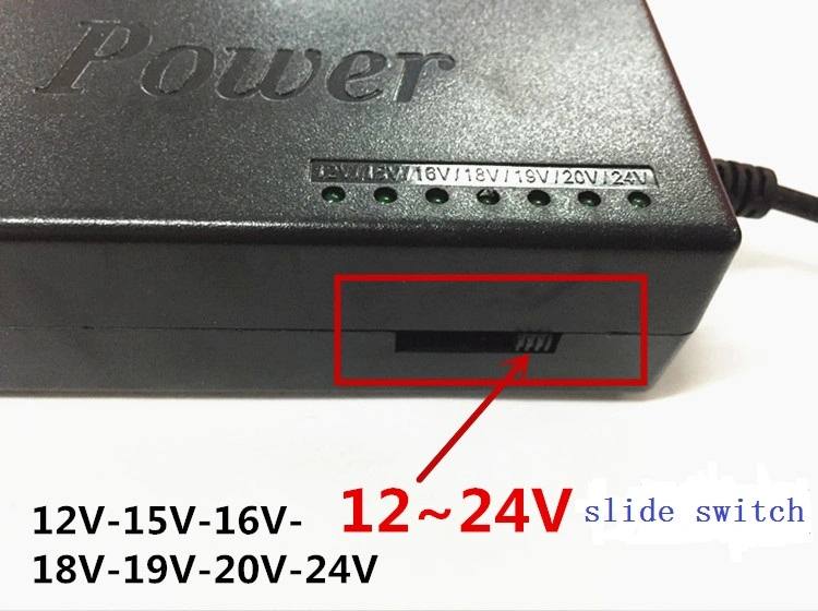 96W SMPS Input 100-240V Chager Portable DC 12V-24V with CE Switching Power Adapter 4A-5A