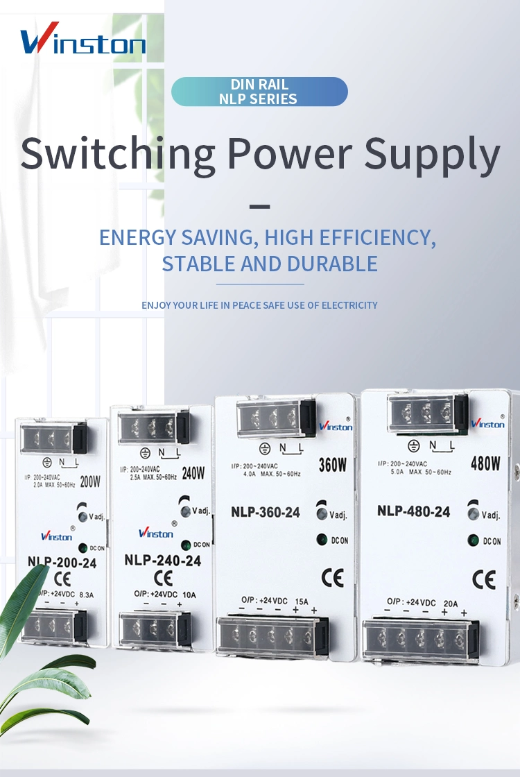 Nlp-240 240W 12V 24V 10A 16.6A Intelligent DIN Rail SMPS