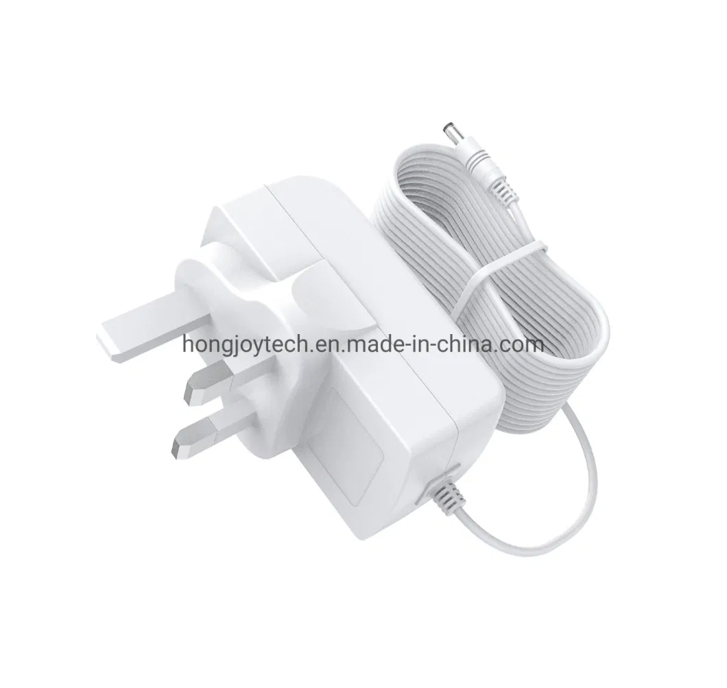 12V 1250mA 24V 650mA 5V 3A AC to DC Power Adapter EU/UK/Au/Ar/Us Wall Plug Fixed Type Switching Power Supply Transformer with Kc CB CE GS SAA Ukca Certification
