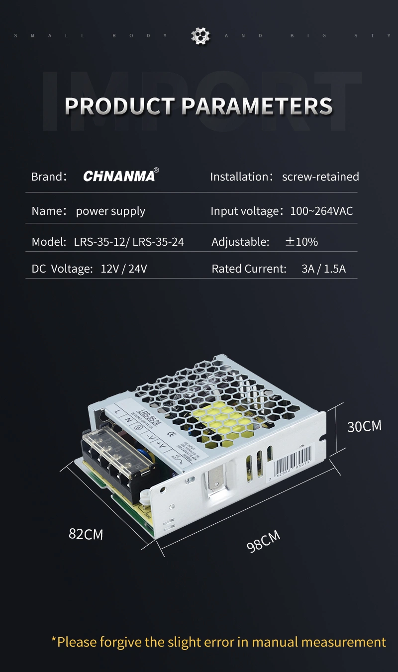 SMPS Single Output Industrial DIN Rail Switching Power Supply (Mdr-60-24)