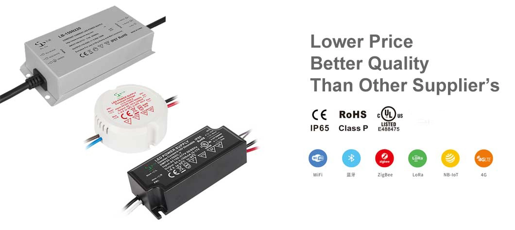 200W OEM ODM Dimmable Street Lighting Constant Current LED Drivers with Surge Protection