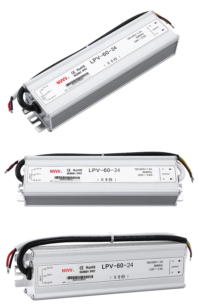 Lpv-60-24 24V AC to DC Transformer Waterproof Switching Mode Power Supply Lpv-60-24 LED Driver 60W