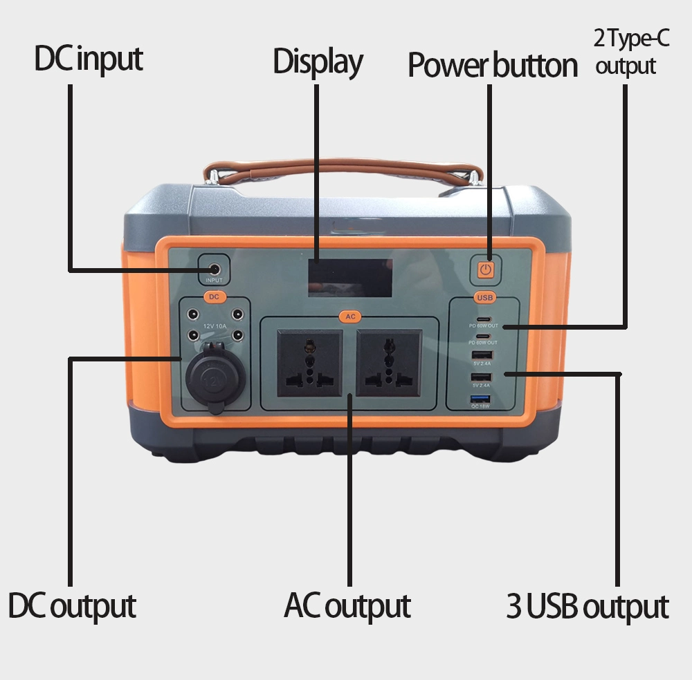 Outdoor Portable Mobile UPS Power Supply 220V 500W Home Car