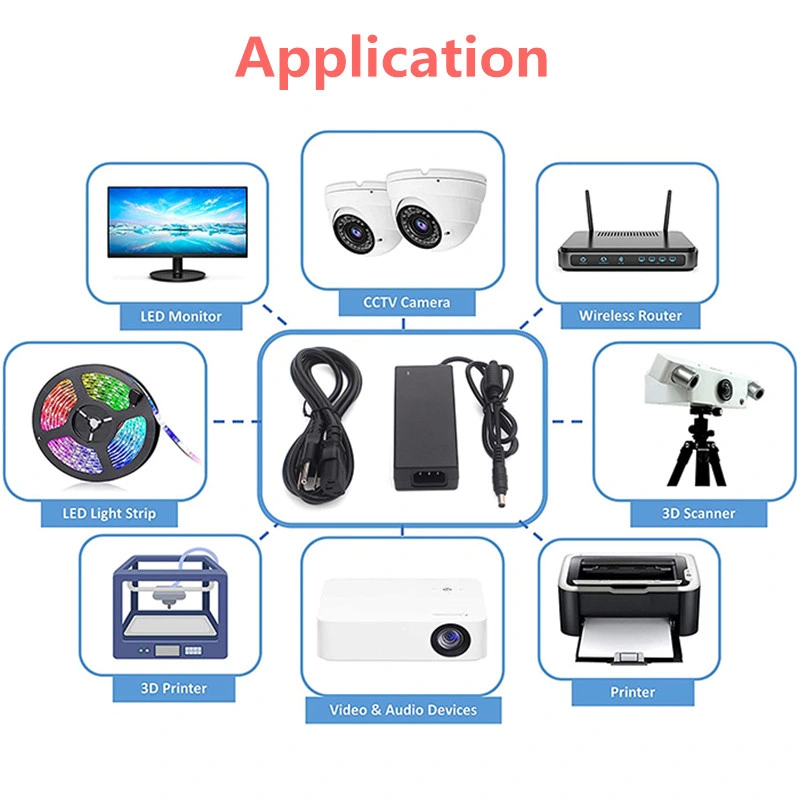 Desktop OEM Factory Price 12V 10A Switching Power Supply AC DC Power Adapter