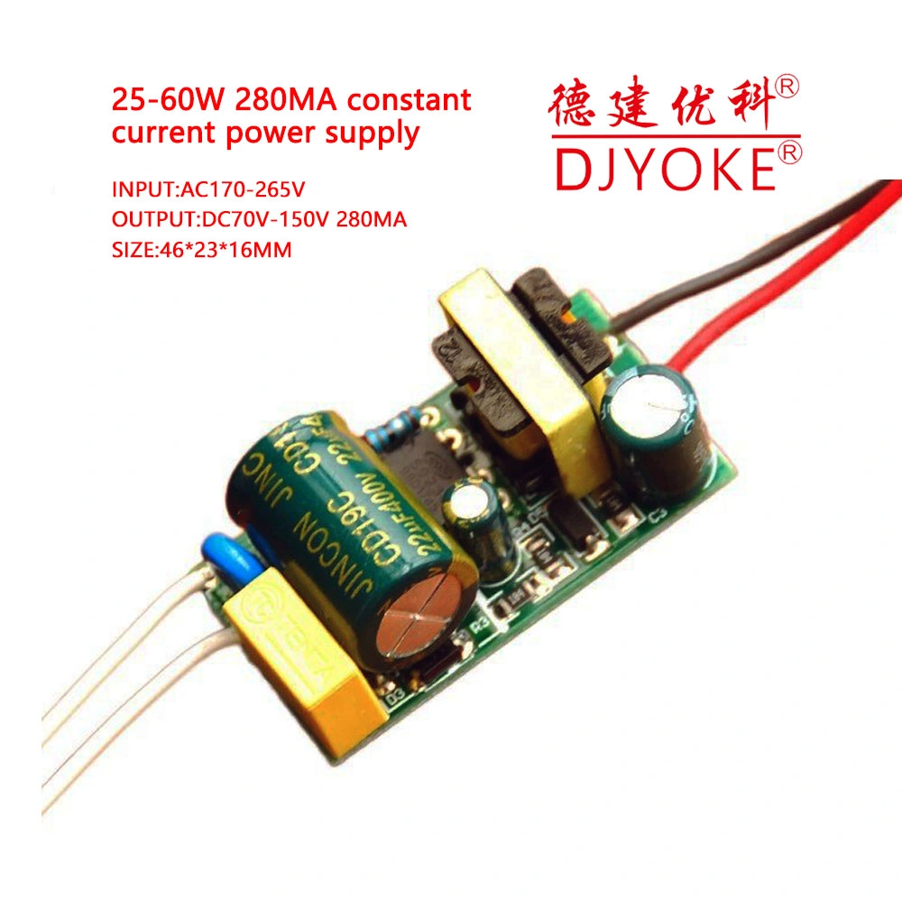 Uni-Voltage 36-48W 280mA Open Frame Constant Current LED Driver Power Supply 02