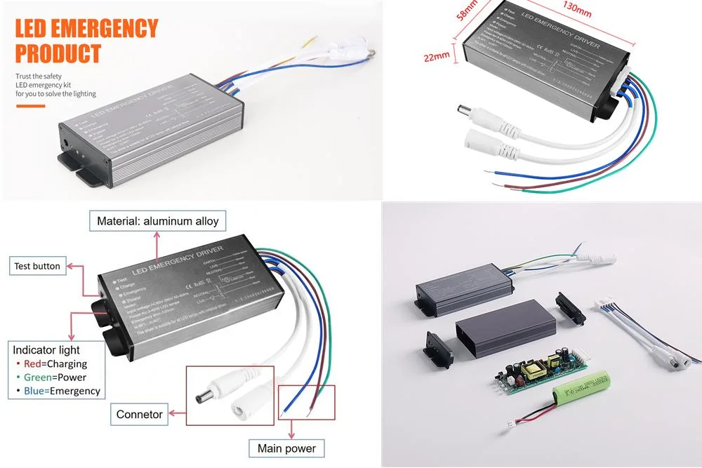 3-60W Panel Down Light Spot LED GU10 Lamp Strip Lighting Emergency Kit LED Emergency Driver