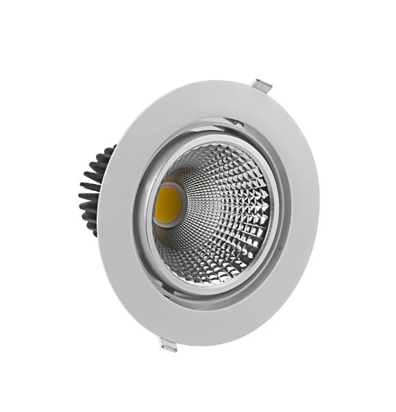 30W 360 Degree Rotatable Energy Saving Lamp Recessed COB LED Gimbal Light